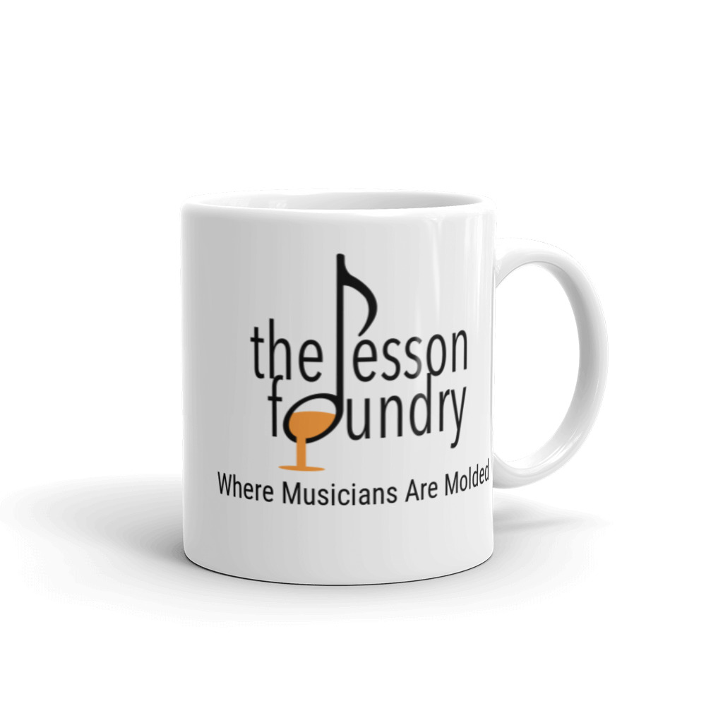 TLF Logo White glossy mug